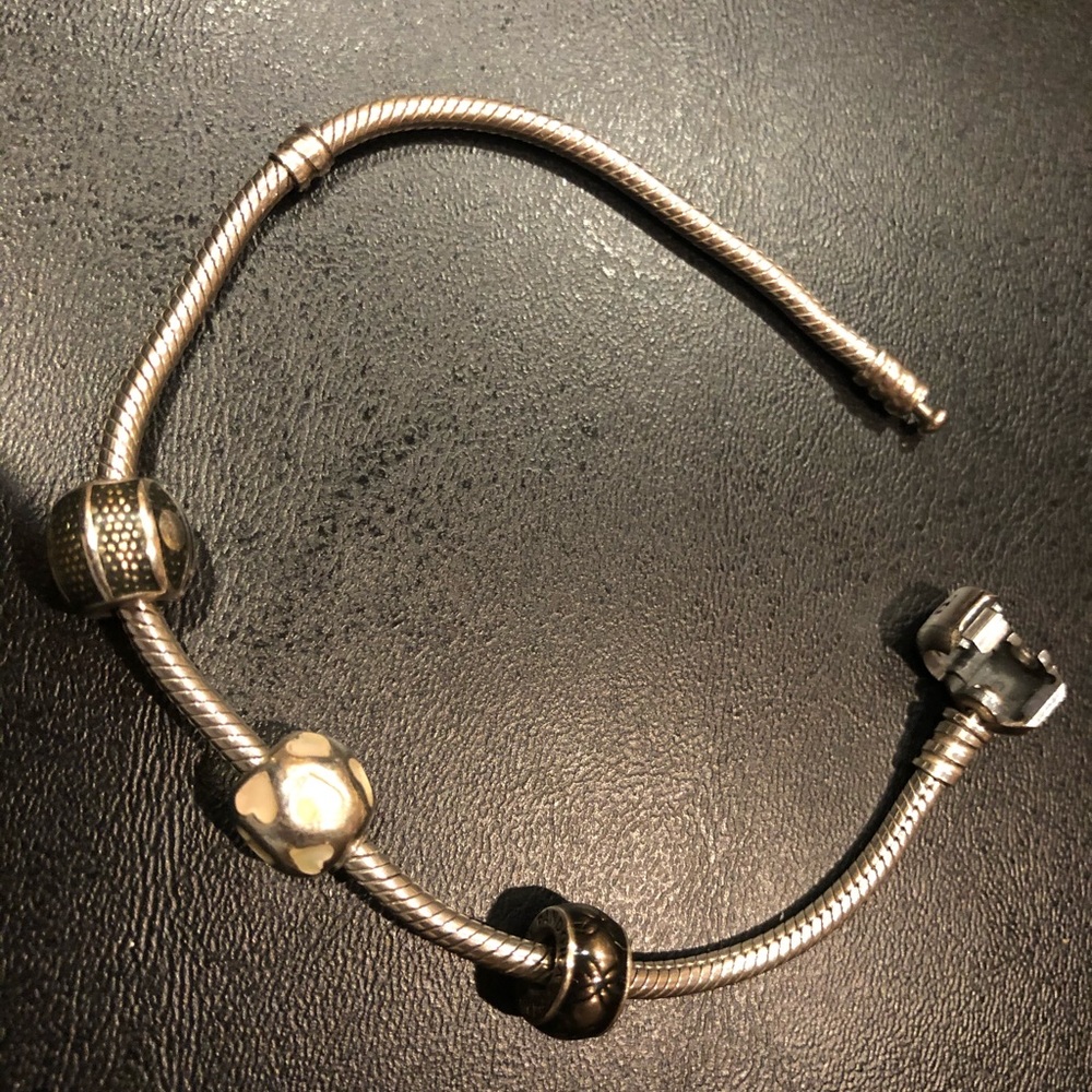 Pandora charms and bracelet